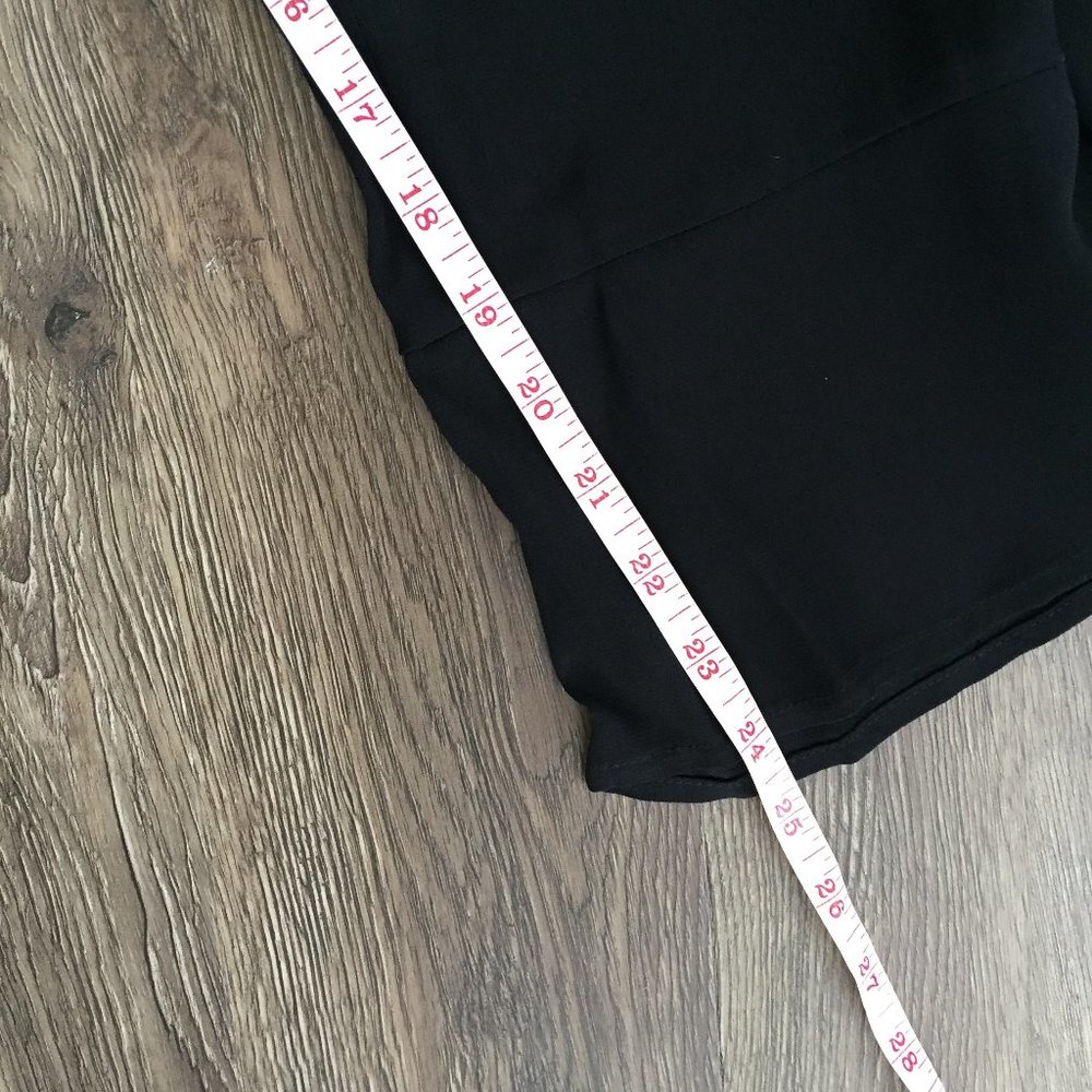 Zara High Rise Ruffle Leg Trouser Pants in Black - Picture 13 of 13